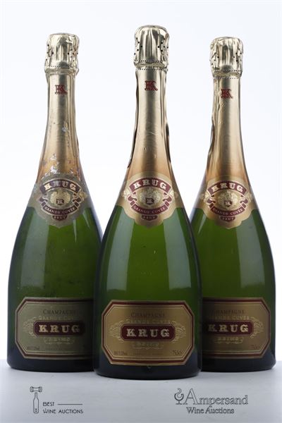 KRUG GRANDE CUVEE NV - Krug - 3th edition of label - 3 Bottles