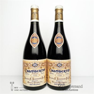CHAMBERTIN 1990 - Armand Rousseau - 2 Bottles
