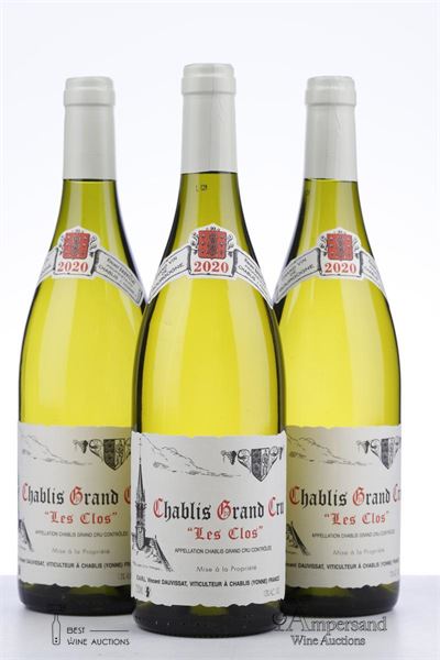 CHABLIS LES CLOS 2020 - Vincent Dauvissat - 3 Bottles