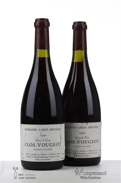 CLOS VOUGEOT 1992 - Amiot Servelle - 2 Bottles