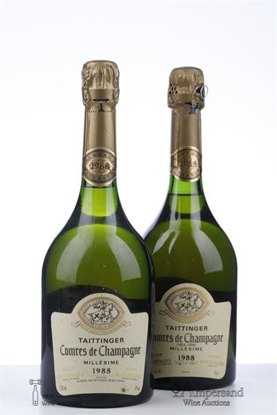 TAITTINGER COMTES DE CHAMPAGNE 1988 - Taittinger - 2 Bottles
