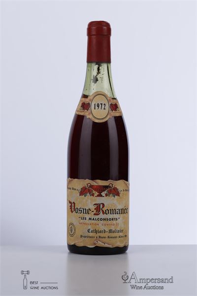 VOSNE ROMANEE LES MALCONSORTS 1972 - Cathiard Molinier - 1 Bottle
