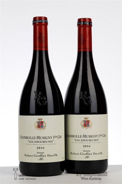 CHAMBOLLE MUSIGNY LES AMOUREUSES 2016 - Robert Groffier - 2 Bottles