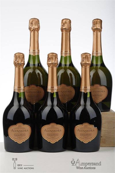 LAURENT PERRIER GRAND SIECLE ROSE CUVEE ALEXANDRA 2007 - Laurent Perrier - 6 Bottles