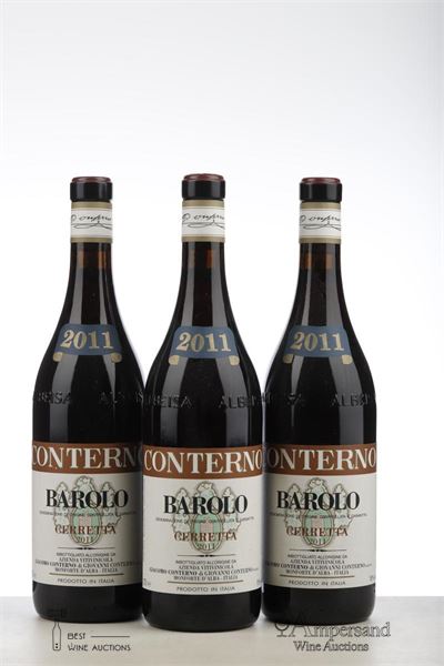 BAROLO CERRETTA 2011 - Giacomo Conterno - 3 Bottles