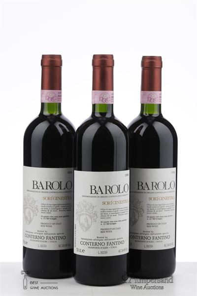 BAROLO SORI GINESTRA 1996 - Conterno Fantino - 3 Bottles