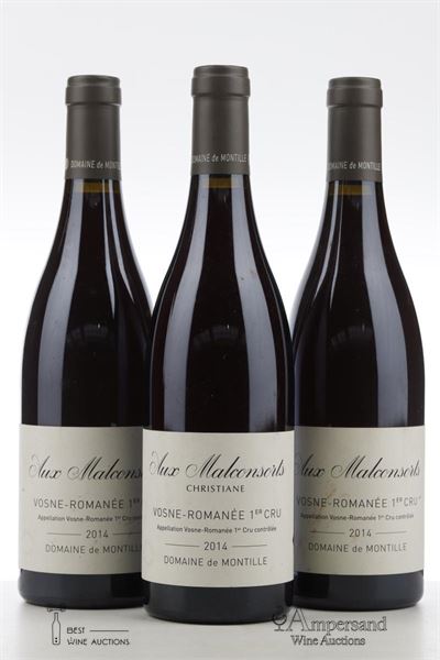 VOSNE ROMANEE AUX MALCONSORTS 2014 - Domaine de Montille - 3 Bottles