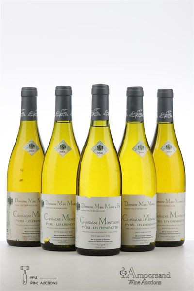 CHASSAGNE MONTRACHET BLANC LES CHENEVOTTES 2006 - Marc Morey - 5 Bottles