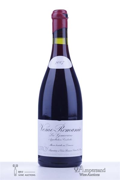 VOSNE ROMANEE LES GENAIVRIERES 2007 - Domaine Leroy - 1 Bottle