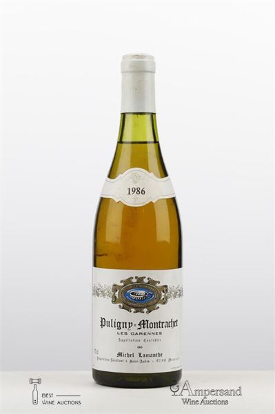 PULIGNY MONTRACHET LES GARENNES 1986 - Michel Lamanthe - 1 Bottle