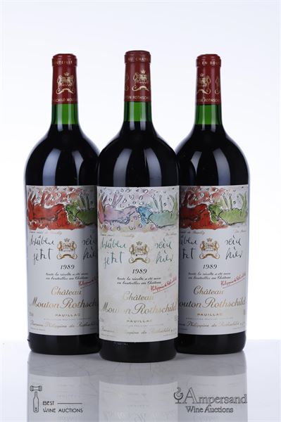 MOUTON ROTHSCHILD 1989 - 3 Magnums - Owc 6