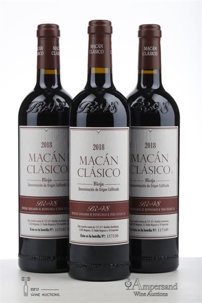 MACAN 2018 - Rothschild & Vega Sicilia - 3 Bottles