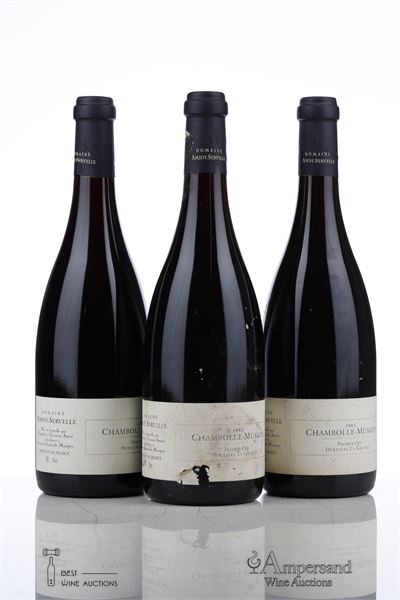 CHAMBOLLE MUSIGNY DERRIERE LA GRANGE 2002 - Amiot Servelle - 3 Bottles