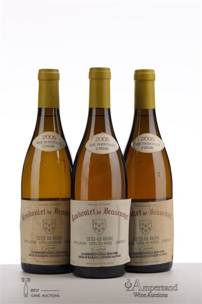 COUDOULET BLANC DE BEAUCASTEL 2005 - Beaucastel - 3 Bottles