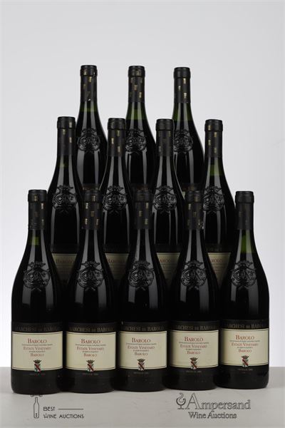 BAROLO ESTATE VINEYARD 1990 - Marchesi di Barolo - 12 Bottles