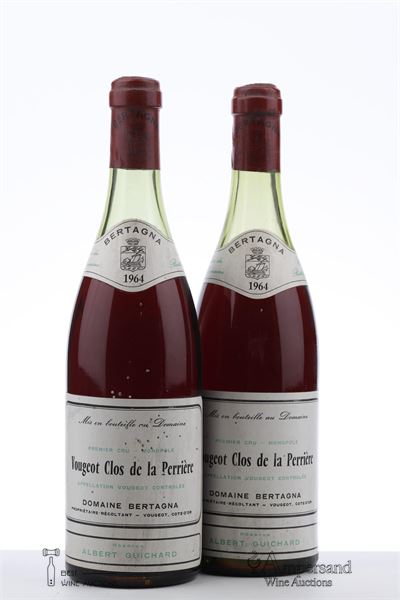 VOUGEOT CLOS DE LA PERRIERE 1964 - Bertagna - 2 Bottles