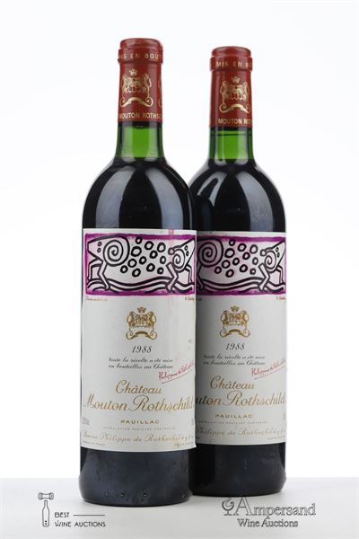 MOUTON ROTHSCHILD 1988 - Mc - 2 Bottles