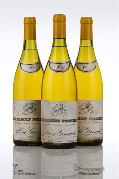MEURSAULT PERRIERES 1992 - Albert Grivault - 3 Bottles
