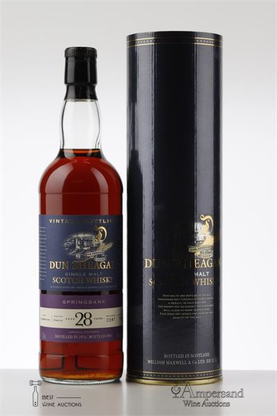 1974 SPRINGBANK 28 Y VINTAGE BOTTLING - Dun Bheagan - Bottled in 2002 - Sherry Cask n° 2247 - 582 bottles produced - 1 Bottle - Tube