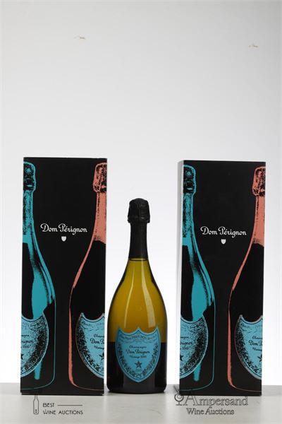 DOM PERIGNON ANDY WARHOL BLUE 2000 - Moet et Chandon - 2 Bottles - Oc 1