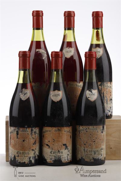 CORTON 1976 - Domaine des Hautes Chapelles - 6 Bottles