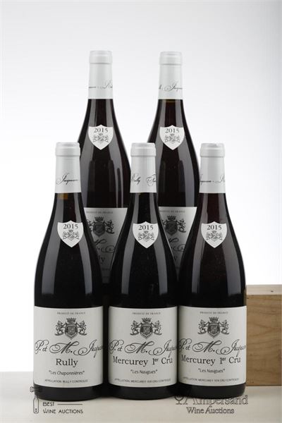 RULLY ROUGE LES CHAPONNIERES 3* + LES NAUGUES 2* 2015 - Paul Jacqueson - 5 Bottles