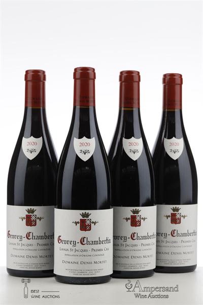 GEVREY CHAMBERTIN LAVAUX ST JACQUES 2020 - Denis Mortet - 4 Bottles