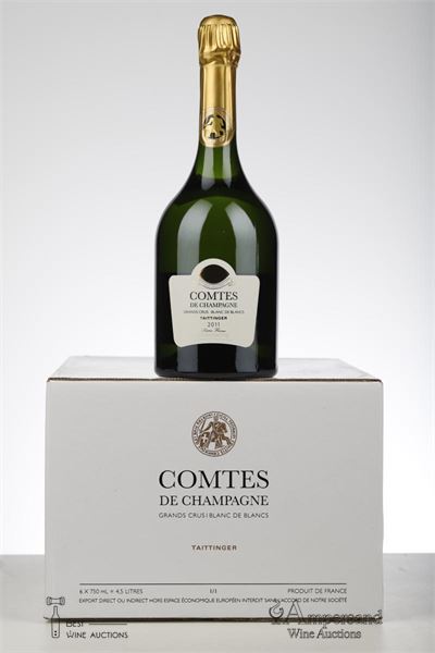 TAITTINGER COMTES DE CHAMPAGNE BLANC DE BLANCS 2011 - Taittinger - 6 Bottles - Oc 6