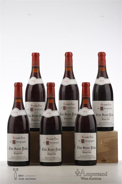 CLOS ST DENIS 1976 - Georges Lignier - Caves Dessilly - 6 Bottles