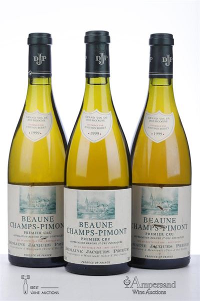 BEAUNE BLANC CHAMPS PIMONT 1999 - Jacques Prieur - 3 Bottles