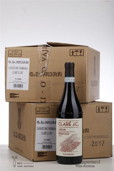 CLARE J.C. LANGHE NEBBIOLO 2017 - G.D. Vajra - 12 Bottles - Oc 6