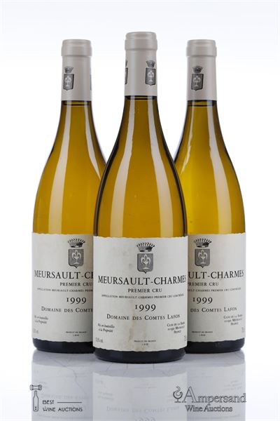 MEURSAULT CHARMES 1999 - Comtes Lafon - 3 Bottles