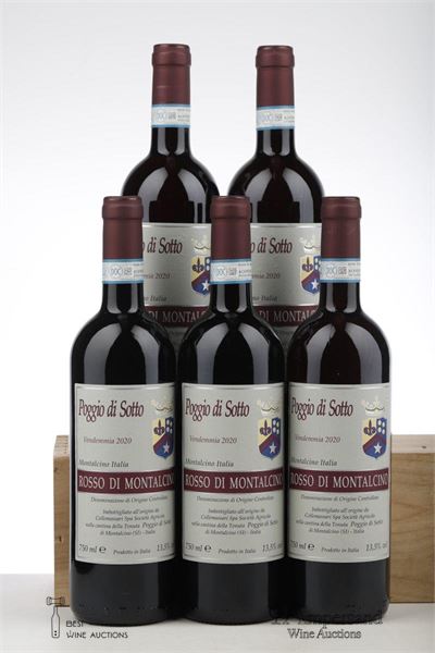 ROSSO DI MONTALCINO 2020 - Poggio di Sotto - 5 Bottles