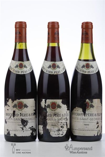 NUITS ST GEORGES 1990 - Bouchard - 3 Bottles