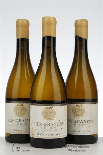SAINT JOSEPH BLANC LES GRANITS 2006 - Chapoutier  - 3 Bottles