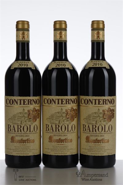 BAROLO MONFORTINO RISERVA 2010 - Giacomo Conterno - 3 Bottles - Owc 3