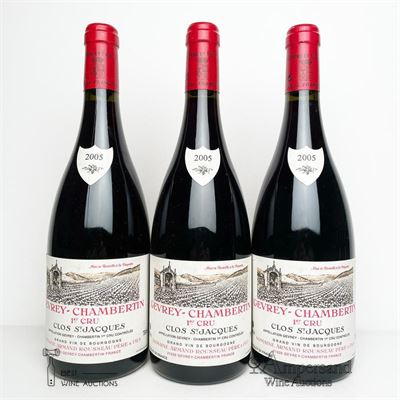 GEVREY CHAMBERTIN CLOS ST JACQUES 2005 - Armand Rousseau - 3 Bottles