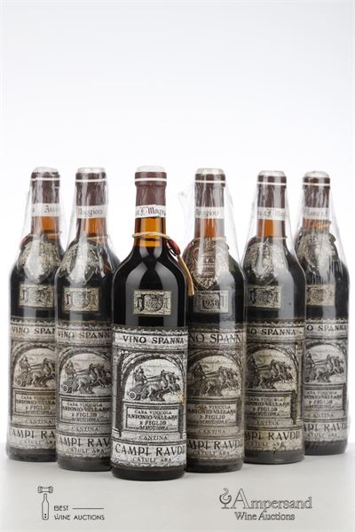 SPANNA CAMPI RAUDII 1958 - Antonio Vallana - 6 Bottles