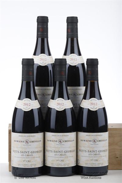 NUITS ST GEORGES LES CAILLES 2012 - Robert Chevillon - 5 Bottles