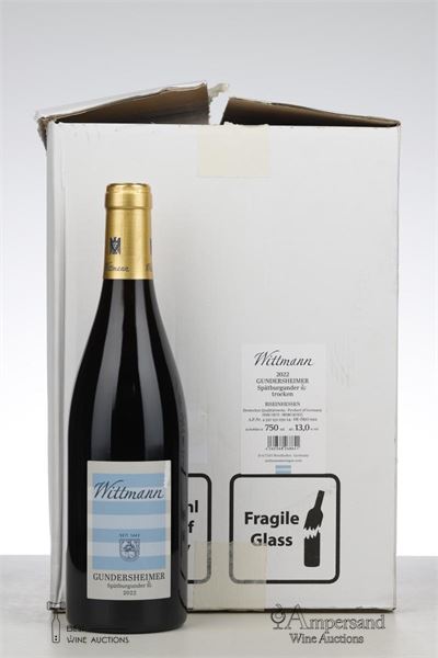 SPATBURGUNDER GUNDERSHEIMER 1G 2022 - Wittmann - 12 Bottles - Oc 12