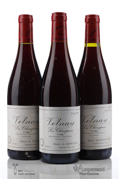 VOLNAY LES CHAMPANS 1995 - Hubert de Montille - 3 Bottles