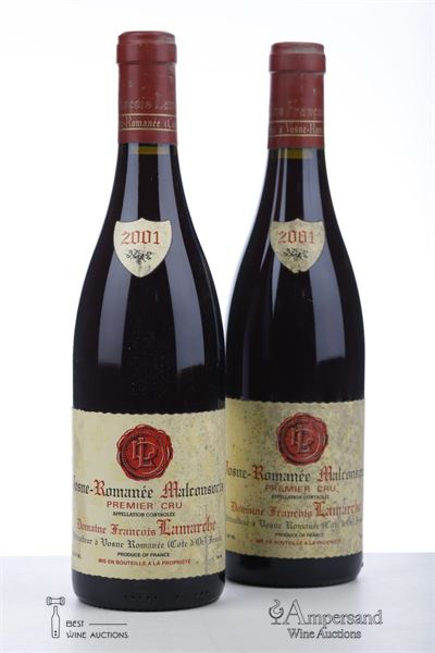 VOSNE ROMANEE MALCONSORTS 2001 - Francois Lamarche - 2 Bottles