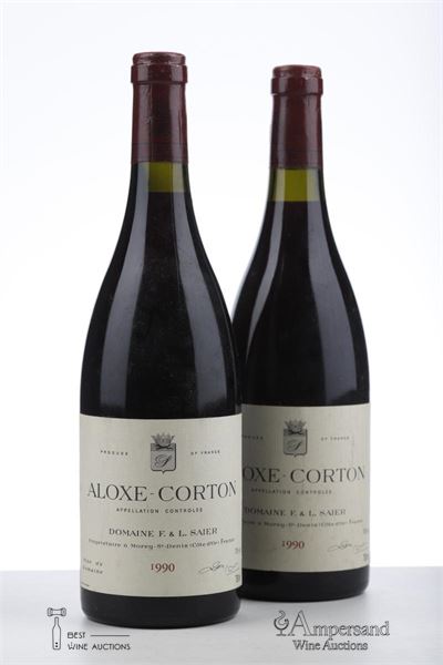 ALOXE CORTON 1990 - Domaine de Saier - 2 Bottles
