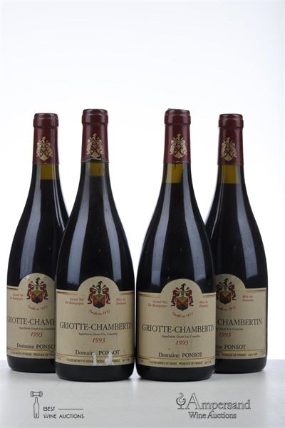 GRIOTTE CHAMBERTIN 1993 - Ponsot - 4 Bottles