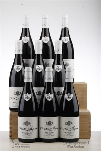MERCUREY LES CHAMPS MARTIN 3*2016 + 6*2017   - Paul Jacqueson - 9 Bottles