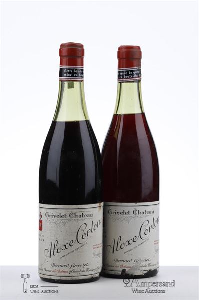 ALOXE CORTON 1969 - Grivelet - 2 Bottles
