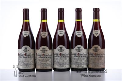 GEVREY CHAMBERTIN LAVAUX ST JACQUES 1998 - Claude Dugat - 5 Bottles