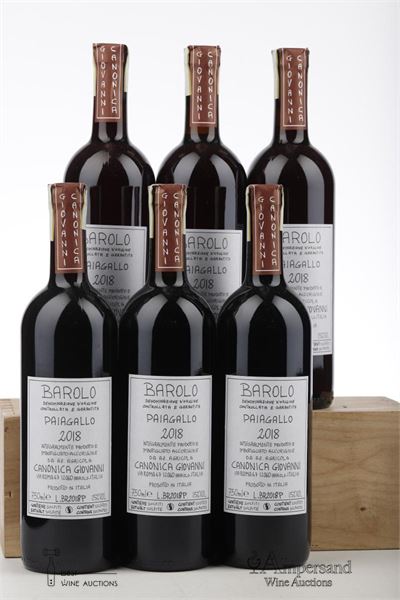 BAROLO PAIAGALLO 2018 - Canonica - 6 Bottles