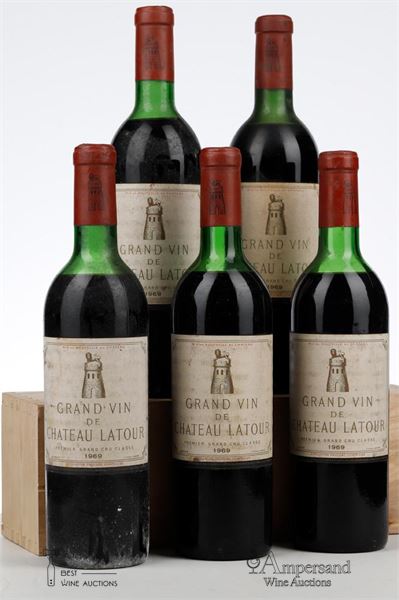 LATOUR 1969  - 5 Bottles