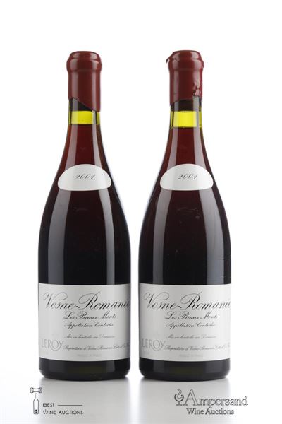 VOSNE ROMANEE LES BEAUX MONTS 2001 - Leroy - 2 Bottles